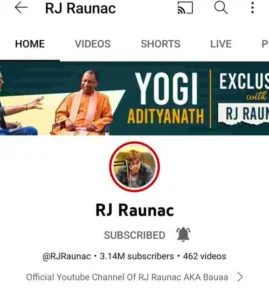 RJ Raunac Youtube