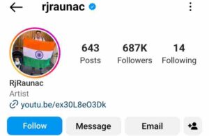 RJ Raunac Instagram