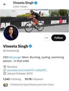 vineeta singh twitter