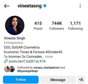 vineeta singh instagram