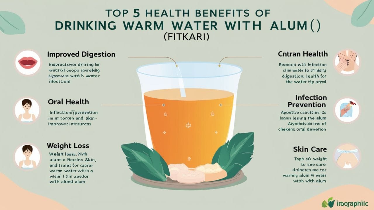 गुनगुने पानी में फिटकरी पीने के फायदे